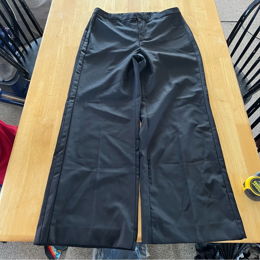 Banana Republic Black Wide-Leg Dress Pants